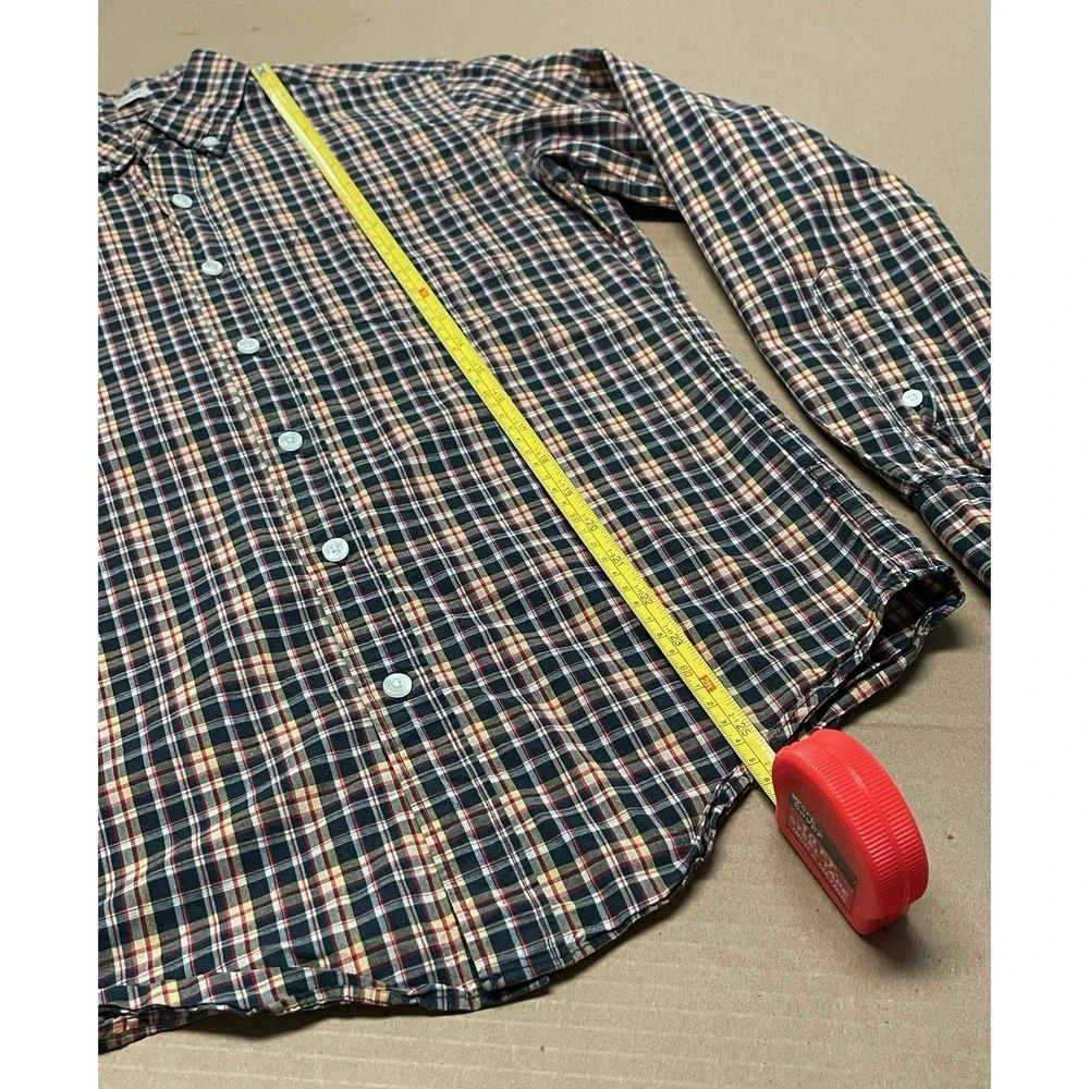 J.Crew-Tailored‎ by J.Crew Men's Small Multicolor Plaid Button Down Cotton Woven